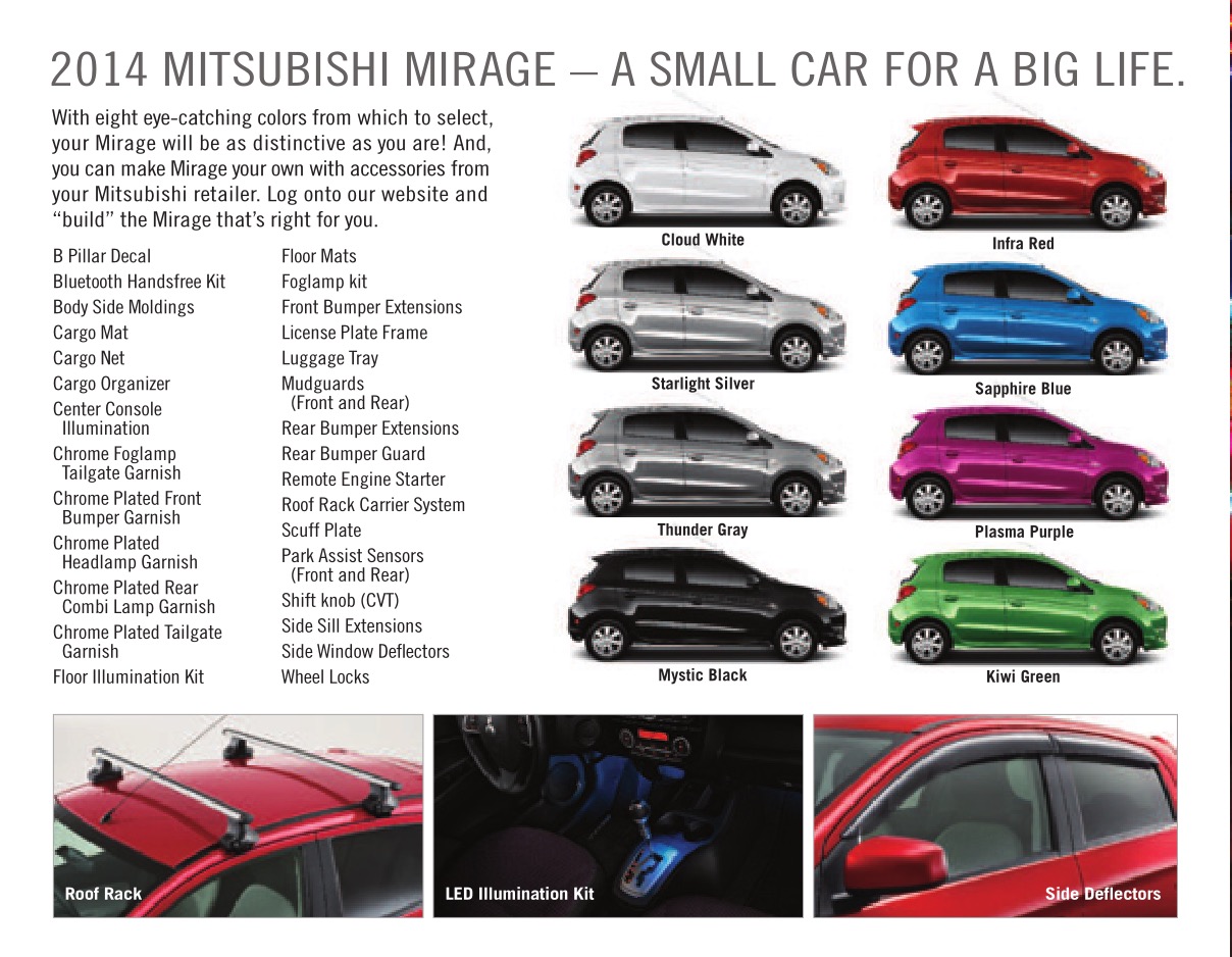 2014 Mitsubishi Mirage Brochure Page 6